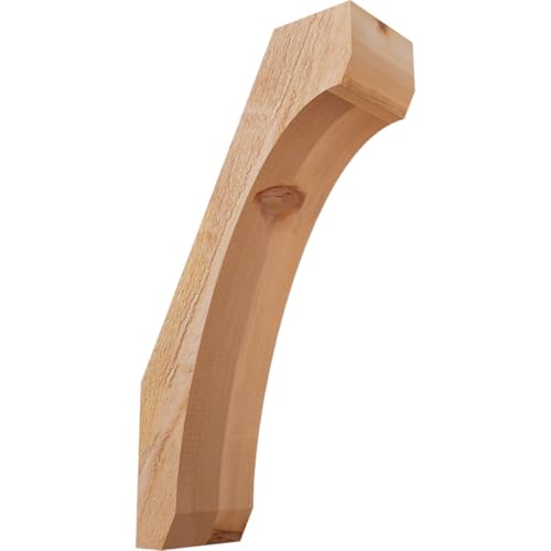 Ekena Millwork BRC06X14X26LEC00RWR 6"W x 14"D x 26"H Legacy Rough Sawn Knee Brace, Western Red Cedar
