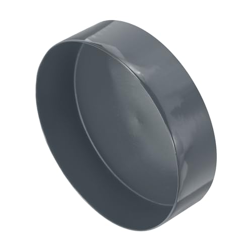 Image of uxcell 2pcs Rubber End Caps 200mm(7 7 /8 Inch) ID x 80mm(3 1 /8 Inch) H Vinyl Round Tube Bolt Cap Cover Screw Thread Protectors Dark Grey