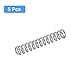 QUARKZMAN 5Stk Druckfeder 304 Edelstahl Druckfedern Feder Federn Zugfeder Zugfedern Spiralfeder Spiralfedern Sprungfeder Stahlfeder 5mm AD 0.8mm Draht Größe 30mm Frei Länge Silberton