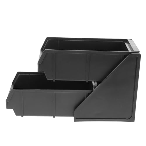 Luxshiny Plastic Coffee Station Organizer for Tea Bags Sugar and Straws Space Saving Desktop Storage for Home Office Cafes and Restaurants