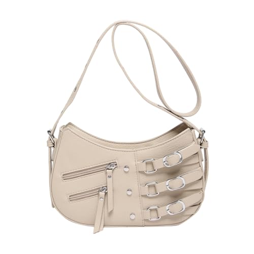 Sac croissant bandoulière femme en cuir PU chic mode urbaine