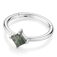 Style3.:Silver,Side with Moss Agate