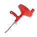 Yosoo Plumbing Snake Carbon Steel Drain Clog Remover Flexible Labor Saving for Kitchen Sink with Easy to Store Design for All Drains (Red)