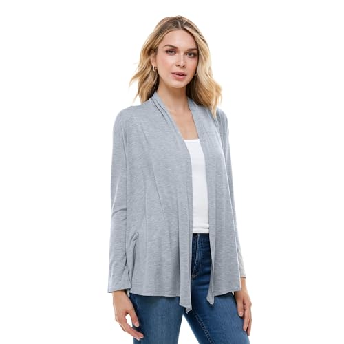 Image of Azules Long Sleeve Womens Cardigan, Thin Flowy Rayon Sweater Lightweight Cardigan for Casual or Dressy Outfits