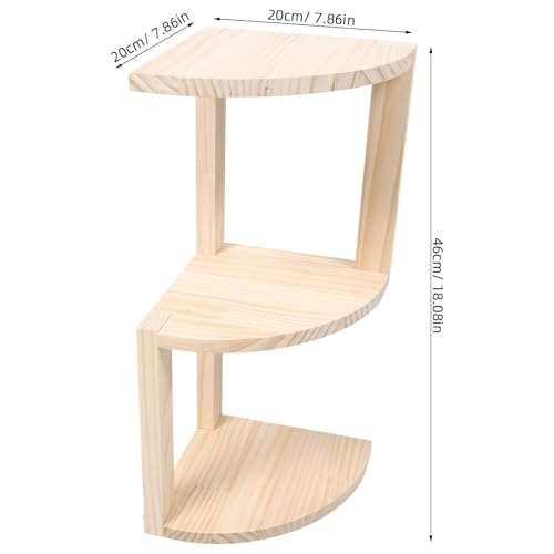 Estantería esquinera de madera resistente y compacta para optimizar espacios 4