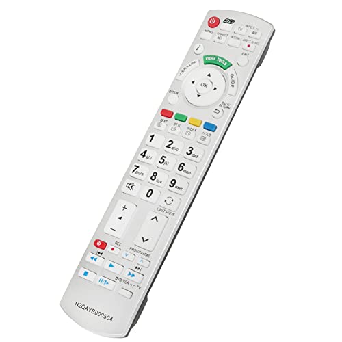 VINABTY Replacement Remote Control N2QAYB000504 Fit for Panasonic Plasma TV TX-P42V20E TX-P50V20E TX-P42V20B TX-P50V20B TX-L32D25E TX-L37D25E TX-L42D25E TX-L32D26BA - Image 2