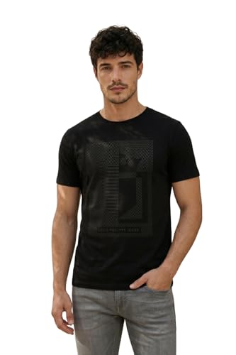 Image of Louis Philippe Men's Cotton Slim Fit T-Shirt