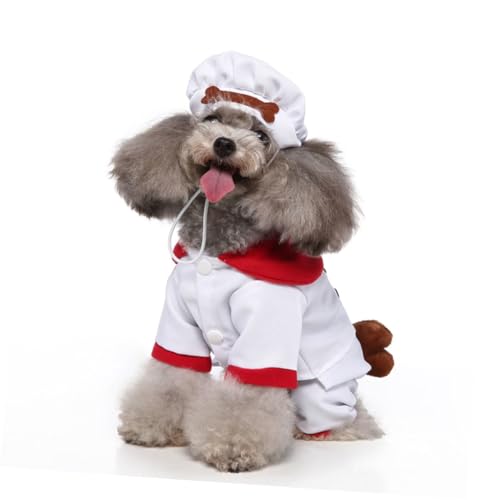 Disfraz de Halloween para perro talla S Beaupretty blanco miniatura 3