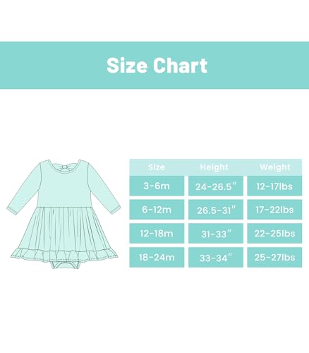 Baby Girl Clothes Newborn Romper Dress Long Sleeve Infant Summer Outfits Jumpsuit Bodysuit,Viscose Made from Bamboo4
