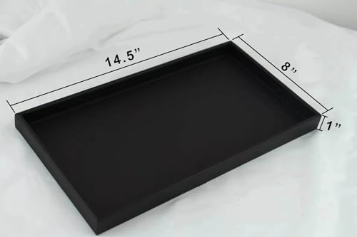 Fashionableness FASHTRAY-BLK-2PC-V1 Stackable Jewelry Tray Black thumb #6
