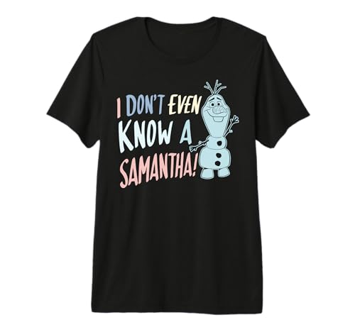 T-shirt Disney Frozen 2 Olaf Samantha, le cadeau parfait pour anniversaire