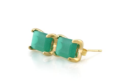 Boucles d'oreilles onyx vert cadeau femme idéal pour mariages et anniversaires