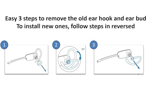 6 pcs S/M/L Gancho estándar gris para auriculares PLT SAVI miniatura 3