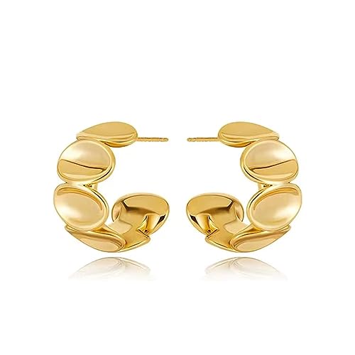 OdDdot Boucles d’Oreilles en Forme de C à la Mode Simple pour Les Femmes Vogue Bijoux Party Light Luxury Romantic Earrings Anniversary Party Gift