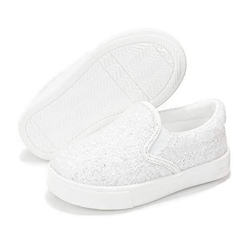 Image of Felix & Flora Toddler/Little Kid Girls Running Shoes Sports Sneakers Princess Casual Glitter Shoes.