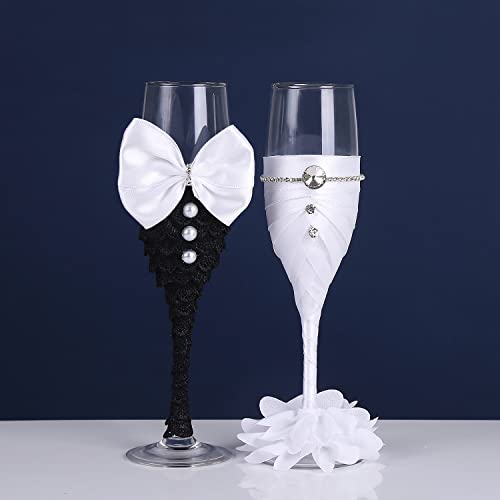 True Love Gift SUVELAM Wedding Champagne Glasses thumb #3