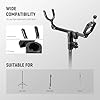 NEEWER Mic Boom Pole Support Holder with 5/8" Stud for Light Stand Boom Arm C Stand, Metal Nonslip DSLR Video Microphone Shotgun Mount Adapter, -15°/+30° Tilt, Max Load: 17/6lb/8kg, CM-NA-2 #2