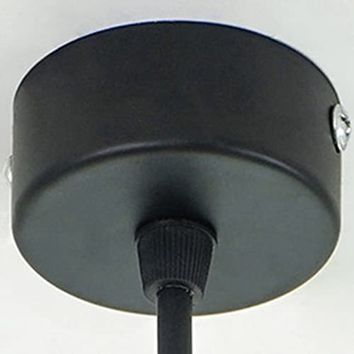 Lámpara colgante LED de aluminio premium con diseño de tubo largo negro 7