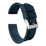 21mm Navy Blue - BARTON Tropical-Style 2 Watch Bands - Quick Release - Choose Strap Color & Width