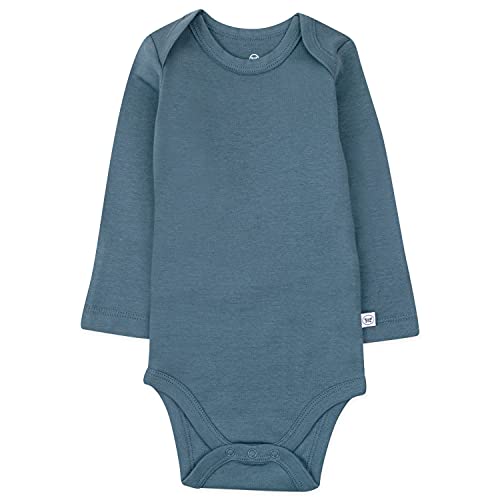 HonestBaby 5-pack Long Sleeve Bodysuits One-piece for Infant Baby Boys, Morning Mountains, Newborn — view 5