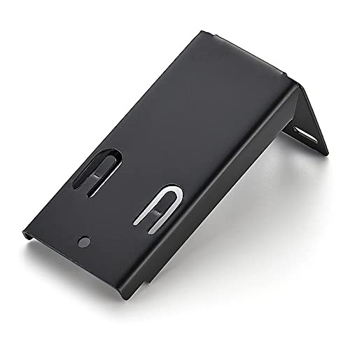 Image of 5 Pairs - 10 Pack Black Heavy Duty Rear Mount Brackets for Soft Close Cabinet Drawer Slides, Metal Replacement Part for Full Extension Ball Bearing Side Mount Drawer Track Guide