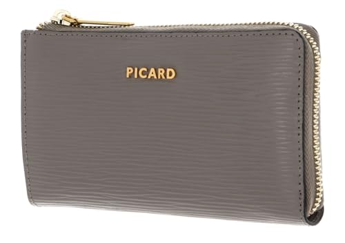 Porte-monnaie Picard Cuir Calais couleur taupe ciment pour femme et homme