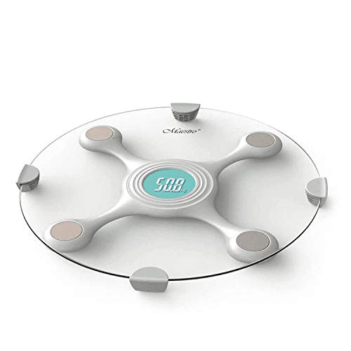 Maestro MR1820 Digitale Personenwaage bis 150kg LCD-Display mit Hintergrundbeleuchtung Gehärtetes Glas