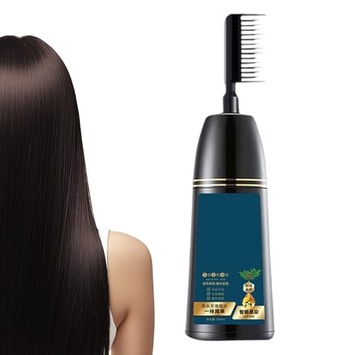 Duqulle Tinte para el cabello para mujeres, 2 en 1, con peine para cabellos grises, sin manchas, crema para hija, adolescentes, amigos, familia, deportistas, abuelas, etc