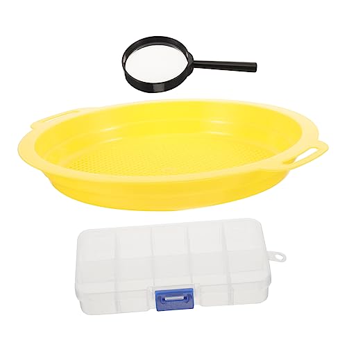 YARNOW Gold Pan Tools Set Panning Sieve Kit Prospecting Pan Mining Sifting Screen