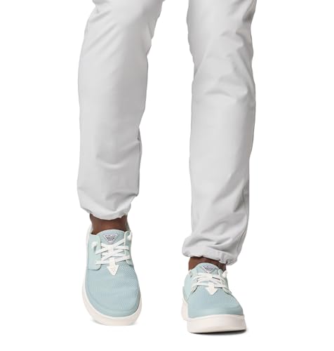 Columbia Mens PFG Boatside Breathe Relaxed Non Slip Boat Shoe, Crushed Blue/Lemon Wash, 10 Wide