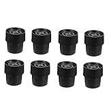 Toddmomy 8 Stück rutschfeste Matte Teil Fitnessstudio erholend Trampolin drinnen Trampolinbeine Trampolin bodenanker Jumping Trampolin Fitness Trampolinkappen Emulsion Black