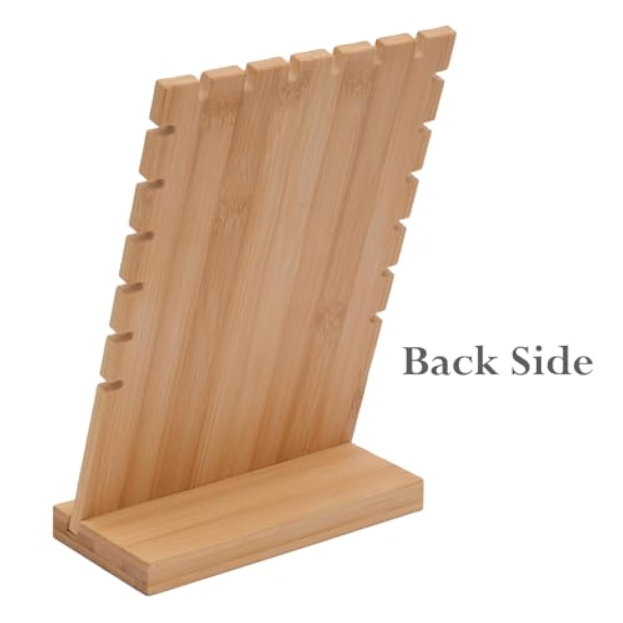 Bamboo Necklace Display Stand with Fabric Panel