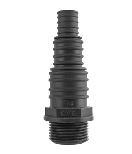 AP Supplies Pond Connector 3/4in BSPM, 13/20/25mm