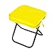 Aymzbd Camping Stool Folding Chair Folded Zipper Handbag Outdoor Footstool Portable Folding Stool for Picnic Outdoor Travel Beach, Yellow