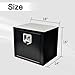 FGJQEFG 18'' Heavy Duty Truck Tool Box Steel for UnderBed Trailer Outdoor Car with Lock and Key - 18 x 14 x 16 Inch Black Underbody Toolbox