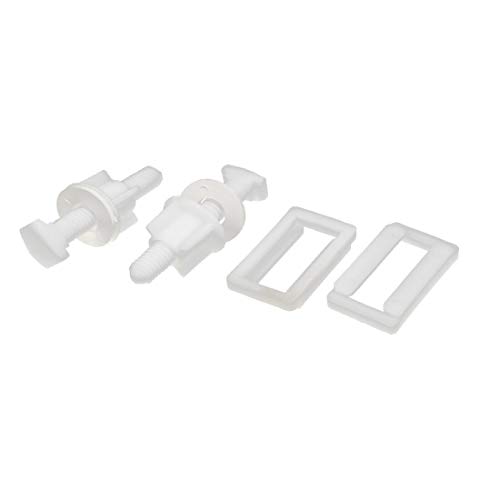New Lon0167 Toilet Seat Featured Hinge Bolts Screws reliable efficacy Fixing Fitting Kit Repair Tools 2 Sets(id:617 d9 30 2d2) image 4