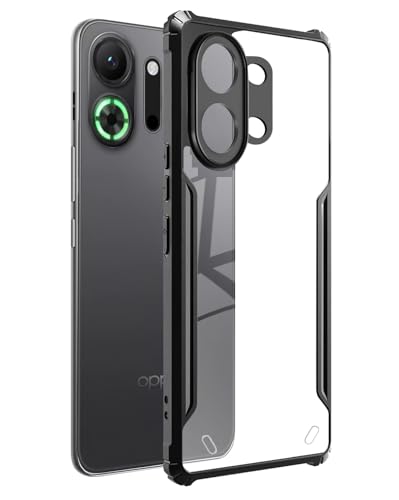 Image of SPAZY CASE Oppo K13 Turbo Back Cover | Transparent Crystal Clear Hard PC Back Case with TPU Bumper, Drop Protection Case Cover for Oppo K13 Turbo