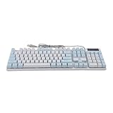Installation USB rapide : connectez facilement le clavier filaire à n’importe quel appareil grâce à son port USB plug-and-play, idéal pour les voyages, le travail ou les jeux. clavier mécanique USB