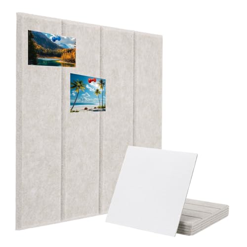 Panneaux Muraux En Feutre Adhésif PATIKIL 6 Pièces 12x12 Pouces Couleur Camel