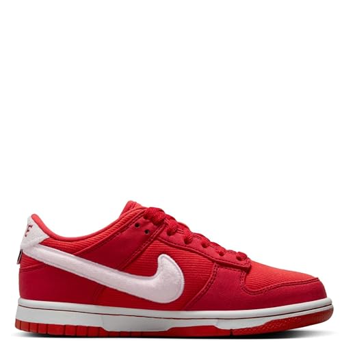 Nike Big Kid's Dunk Low Fire Red/Pink Foam-LT Crimson (FZ3548 612) - 42
