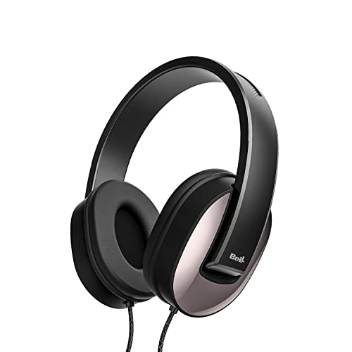 BeLL BLHP120A Wired on-Ear Headphone with Tangle Free Cable +3.5mm Jack,Headset with 18hz-24Khz Frequency Response & 32ohm Impedance, Flexible 2D axis Folding Mechanism Headphone (BLHP120A-Brown)