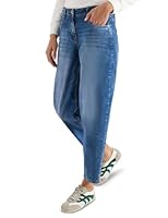 Cecil High Waist Barrel Leg Jeans im Loose Fit mid Blue wash 28