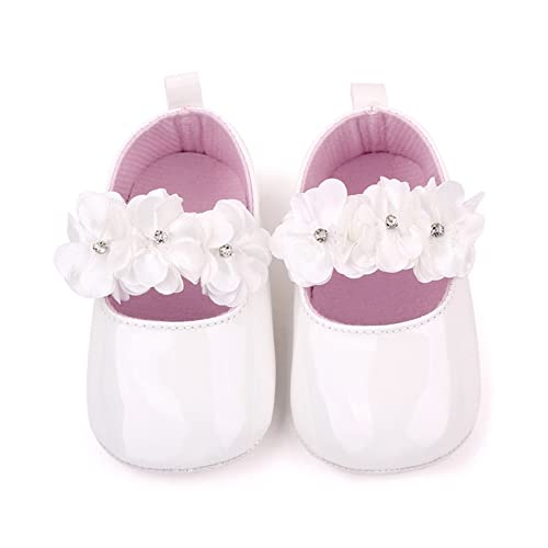 Baby Girls Boys Sandals Infant Toddler Shoes Newborn First Walkers Crib Shoes Lightweight Sneakers (White, 4 Infant)3