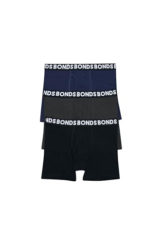Bonds Men's Underwear Boxer Briefs Pack, Everyday Men's Boxer Briefs, Mid-length, Cotton-blend Underwear, 3-pack3