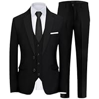 Men's 5 Piece Black Slim Fit Suit only .99: eDeal Info