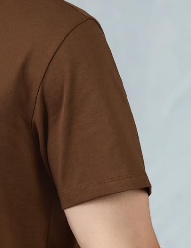 Image of Amazon Brand - Symbol Men Regular Fit Ringer T-Shirt | Half Sleeves | Graphic Printed | Available in Plus Size