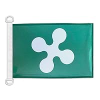 BANDIERA REGNO D'ITALIA CORONA 45x30cm - BANDIERINA REALE ITALIANA 30 x 45 cm cordicelle - AZ FLAG