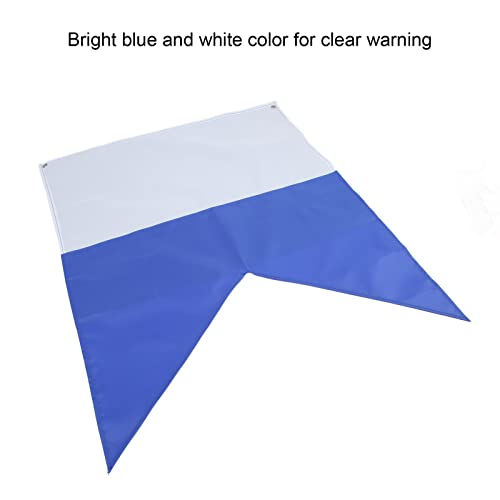 VGEBY Diving Flag, 70x60cm Polyester White Blue Flag Under Water Flag Diver Down Warning Flag Lightweight Portable Boat Flags - Image 3