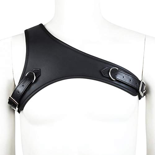 Mens Neoprene Custom Harness Body Chest Belt Adjustable Shoulder Harness4