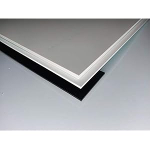 Plaat van PVC hardschuim, 1000 x 500 x 5 mm wit op maat gesneden alt-intech®